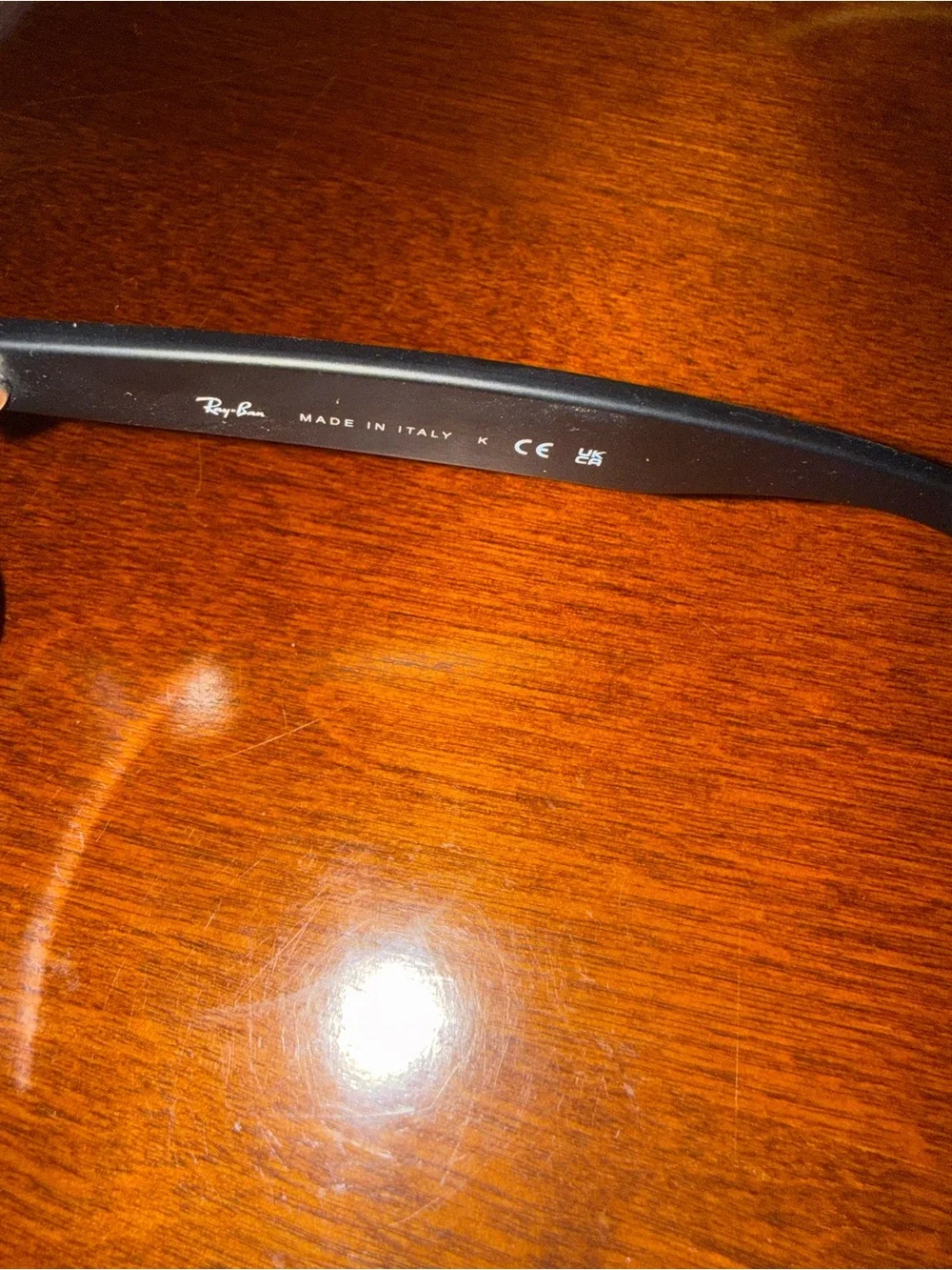 Ray-Ban Wayfarer Sunglasses — Matte Black Frame with Dark Green Lenses